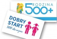 WNIOSKI NA ŚWIADCZENIE WYCHOWAWCZE 500+ ORAZ DOBRY START 300+