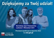 Dziękujemy za Twój udział w Narodowym Spisie Powszechnym 2021