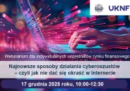 Urząd KNF - zaproszenie na webinarium CEDUR 