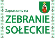 Zebrania sołeckie w gminie