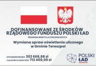 Wymiana opraw oświetlenia ulicznego na terenie Gminy Tereszpol
