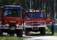 Pożar 2017 Las w okolicach rzeki Studczek